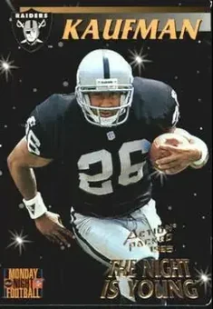 1995 Action Packed Monday Night Football #91 - Napoleon Kaufman - Los Angeles Raiders