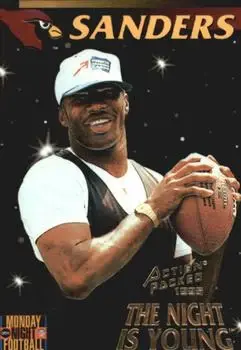 1995 Action Packed Monday Night Football #92 - Frank Sanders - Arizona Cardinals 1995 Action Packed Monday Night Football #92 - Frank Sanders - Arizona Cardinals