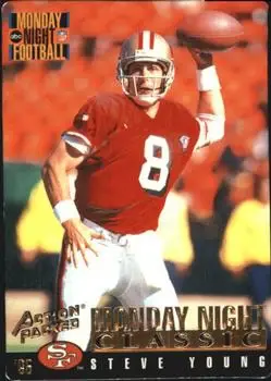 1995 Action Packed Monday Night Football #100 - Steve Young - San Francisco 49ers