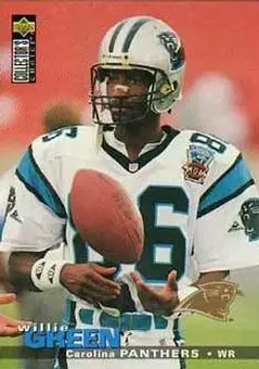 1995 Collector's Choice Update #U104 - Willie Green - Carolina Panthers