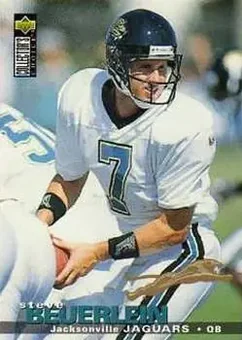 1995 Collector's Choice Update #U108 - Steve Beuerlein - Jacksonville Jaguars