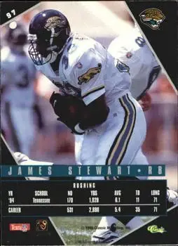 1995 Classic Images Limited Live #97 - James Stewart - Jacksonville Jaguars