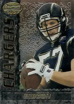 1995 Bowman's Best #55 - Dennis Gibson - San Diego Chargers