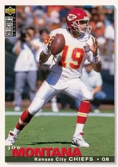 1995 Collector's Choice #117 - Joe Montana - Kansas City Chiefs