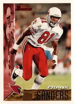 1995 Bowman #92 - Frank Sanders - Arizona Cardinals
