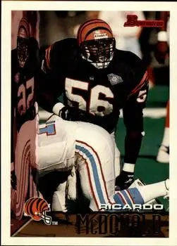 1995 Bowman #99 - Ricardo McDonald - Cincinnati Bengals
