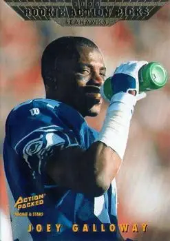 1995 Action Packed Rookies & Stars #102 - Joey Galloway - Seattle Seahawks - Front