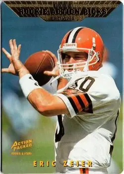 1995 Action Packed Rookies & Stars #104 - Eric Zeier - Cleveland Browns - Front