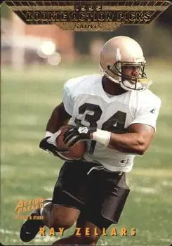 1995 Action Packed Rookies & Stars #105 - Ray Zellars - New Orleans Saints 1995 Action Packed Rookies & Stars #105 - Ray Zellars - New Orleans Saints