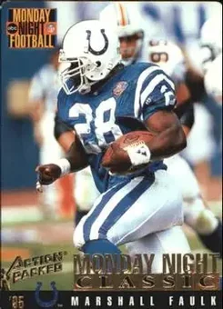 1995 Action Packed Monday Night Football #104 - Marshall Faulk - Indianapolis Colts