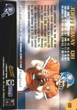 1995 Action Packed Monday Night Football #108 - John Elway - Denver Broncos