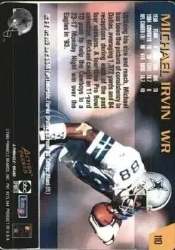 1995 Action Packed Monday Night Football #110 - Michael Irvin - Dallas Cowboys - Back 1995 Action Packed Monday Night Football #110 - Michael Irvin - Dallas Cowboys - Back