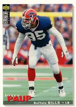1995 Collector's Choice Update #U123 - Bryce Paup - Buffalo Bills - Front