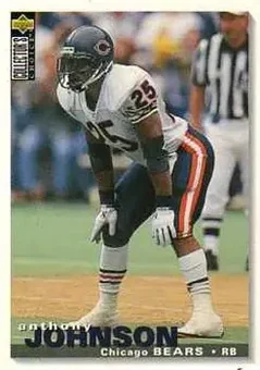 1995 Collector's Choice Update #U124 - Anthony Johnson - Chicago Bears
