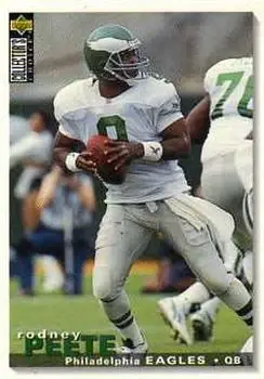 1995 Collector's Choice Update #U127 - Rodney Peete - Philadelphia Eagles - Front
