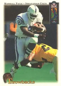 1995 Classic NFL Experience #PC1 - Marshall Faulk - Indianapolis Colts