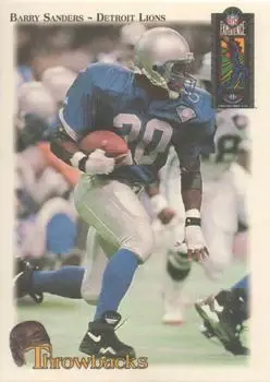 1995 Classic NFL Experience #NNO - Barry Sanders - Detroit Lions