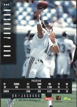 1995 Classic Images Limited #111 - Rob Johnson - Jacksonville Jaguars 1995 Classic Images Limited #111 - Rob Johnson - Jacksonville Jaguars