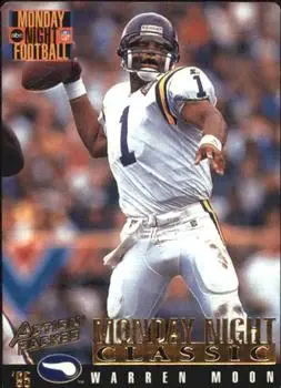1995 Action Packed Monday Night Football #112 - Warren Moon - Minnesota Vikings