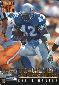 1995 Action Packed Monday Night Football #113 - Chris Warren - Seattle Seahawks - Front