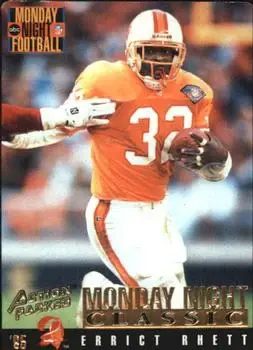 1995 Action Packed Monday Night Football #115 - Errict Rhett - Tampa Bay Buccaneers - Front