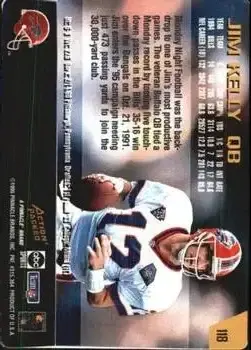 1995 Action Packed Monday Night Football #118 - Jim Kelly - Buffalo Bills 1995 Action Packed Monday Night Football #118 - Jim Kelly - Buffalo Bills
