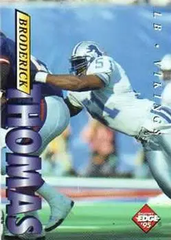 1995 Collector's Edge #128 - Broderick Thomas - Minnesota Vikings