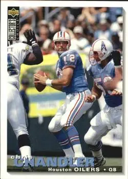 1995 Collector's Choice Update #U131 - Chris Chandler - Houston Oilers - Front