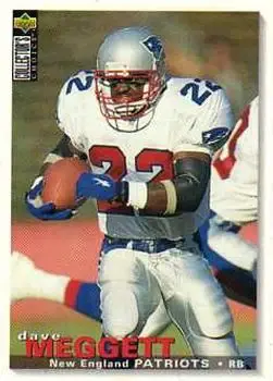 1995 Collector's Choice Update #U137 - Dave Meggett - New England Patriots - Front