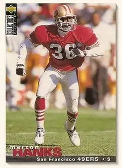 1995 Collector's Choice #134 - Merton Hanks - San Francisco 49ers