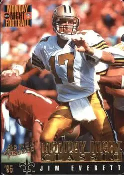 1995 Action Packed Monday Night Football #121 - Jim Everett - New Orleans Saints