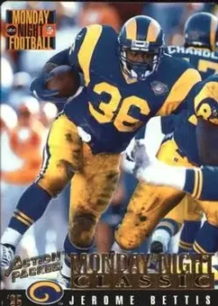 1995 Action Packed Monday Night Football #123 - Jerome Bettis - St. Louis Rams