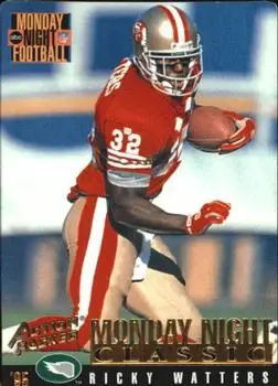 1995 Action Packed Monday Night Football #124 - Ricky Watters - Philadelphia Eagles