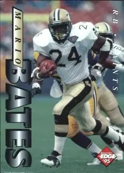 1995 Collector's Edge #136 - Mario Bates - New Orleans Saints 1995 Collector's Edge #136 - Mario Bates - New Orleans Saints