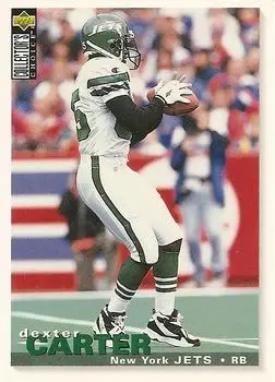 1995 Collector's Choice Update #U140 - Dexter Carter - New York Jets