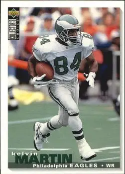 1995 Collector's Choice Update #U142 - Kelvin Martin - Philadelphia Eagles - Front
