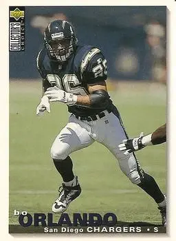1995 Collector's Choice Update #U144 - Bo Orlando - San Diego Chargers