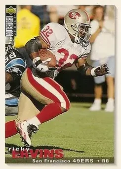 1995 Collector's Choice Update #U145 - Ricky Ervins - San Francisco 49ers
