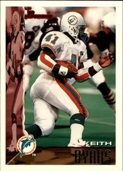 1995 Bowman #122 - Keith Byars - Miami Dolphins