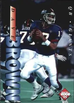 1995 Collector's Edge #141 - Dave Brown - New York Giants