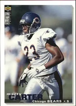 1995 Collector's Choice Update #U153 - Marty Carter - Chicago Bears - Front