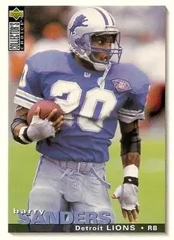 1995 Collector's Choice #156 - Barry Sanders - Detroit Lions