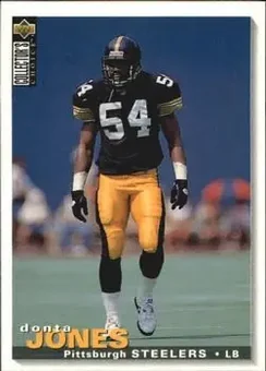 1995 Collector's Choice Update #U163 - Donta Jones - Pittsburgh Steelers