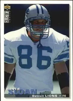 1995 Collector's Choice Update #U166 - David Sloan - Detroit Lions