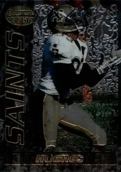 1995 Bowman's Best #80 - Tyrone Hughes - New Orleans Saints