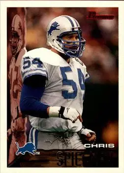 1995 Bowman #145 - Chris Spielman - Detroit Lions