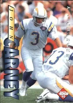 1995 Collector's Edge #168 - John Carney - San Diego Chargers - Front