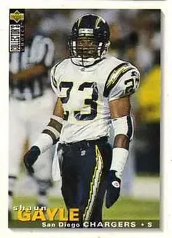 1995 Collector's Choice Update #U174 - Shaun Gayle - San Diego Chargers