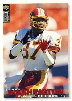 1995 Collector's Choice Update #U179 - James Washington - Washington Redskins - Front