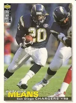 1995 Collector's Choice #175 - Natrone Means - San Diego Chargers